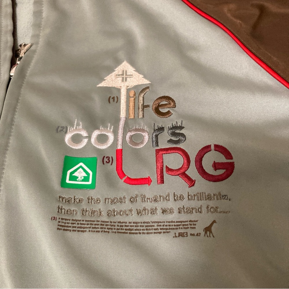 Lifted Research Group 1947 Life Colors Vintage Track Jacket Large LRG Rare - Picture 9 of 16